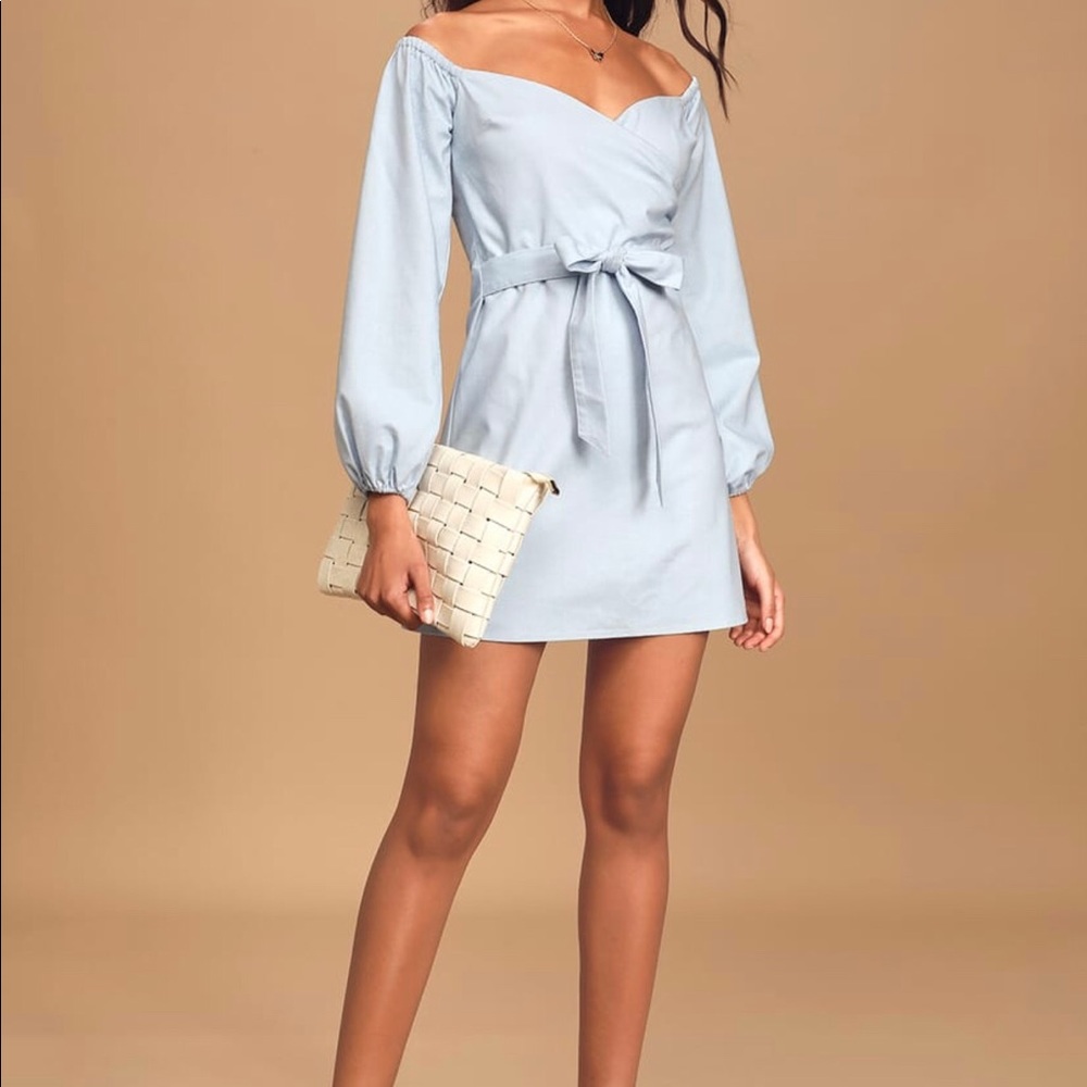 Lulus Pure Serenity Light Blue Dress